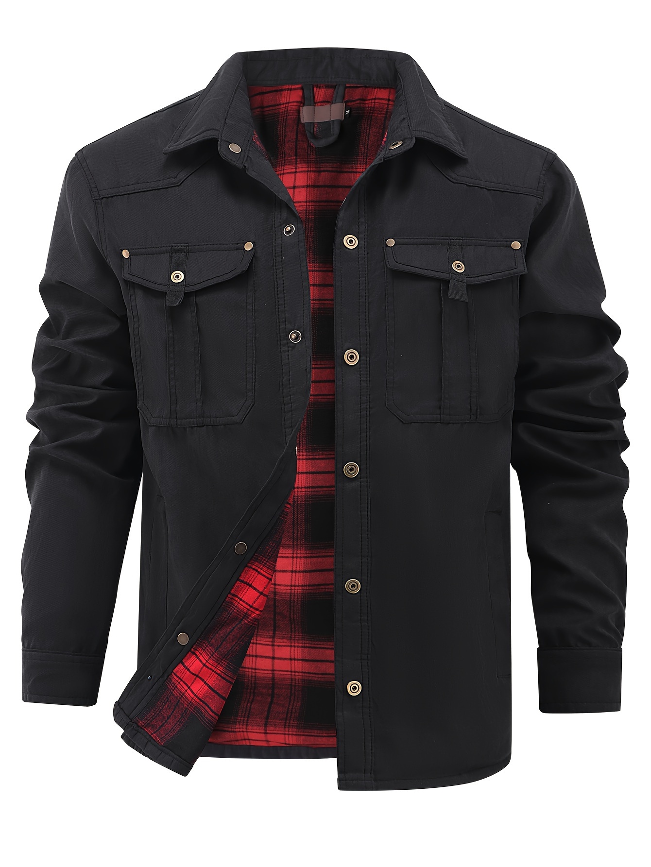 Chemise Cargo Homme Été - Manches Courtes, 2 Poches, Slim Fit, Coton, Style Décontracté, Multi-Tailles