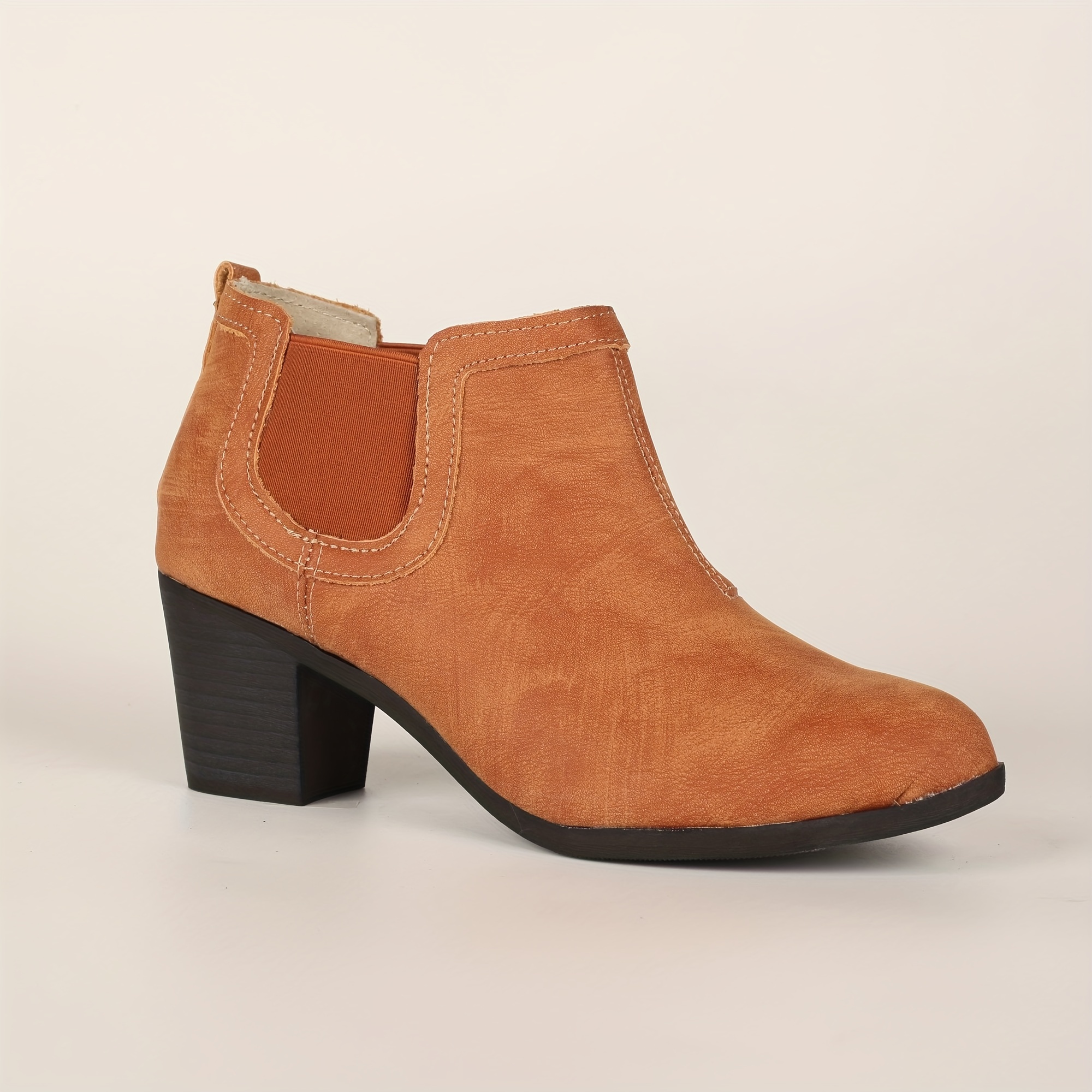 Image of Short Boots For Women, 2024 Autumn And Winter With Fleece Versatile British Style High-heeled Women's Boots