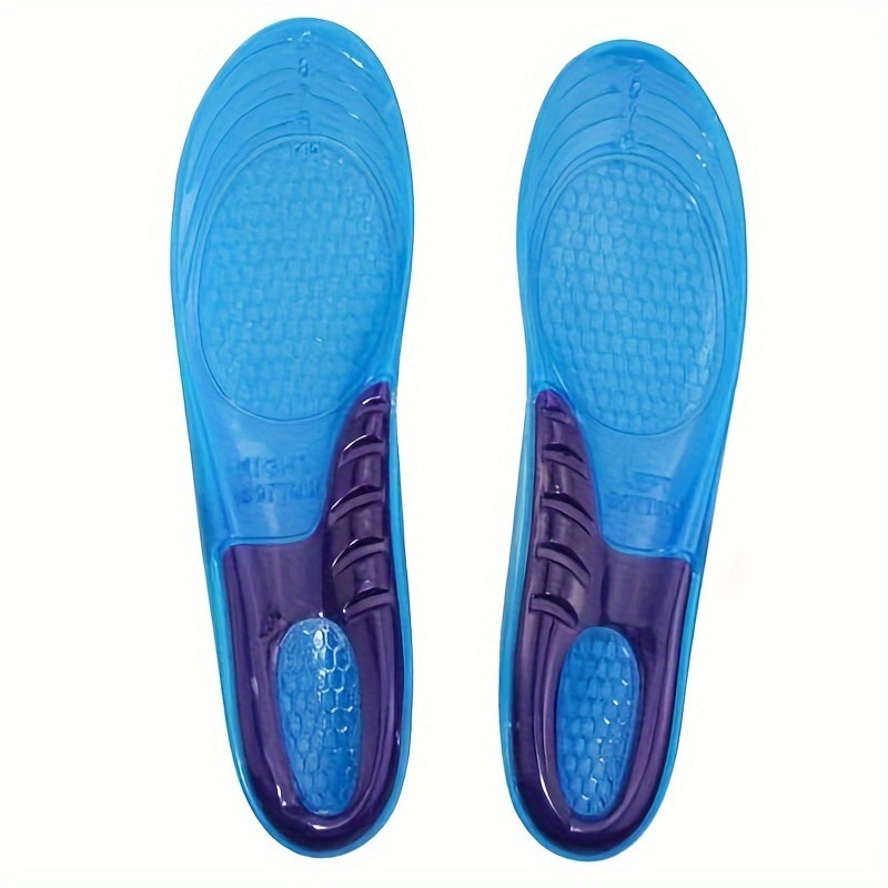 TEMU 1pair Silicone Arch Support Insoles For Men And Women, Comfortable Sports Insoles For Running Shoes, Sneakers