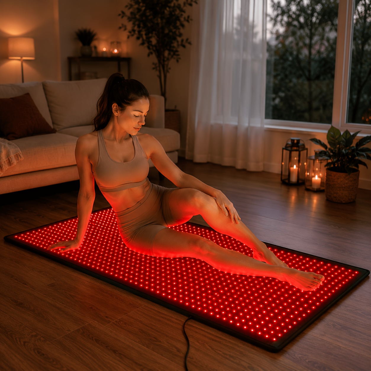 1280pcs leds red light mat 660nm 850nm near light blanket - Temu