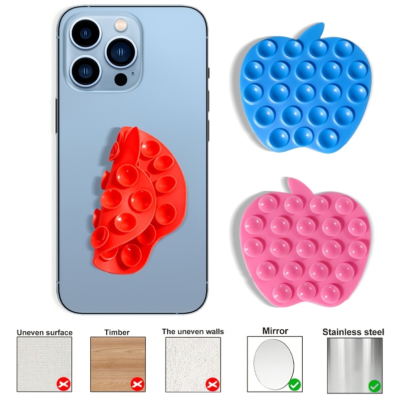 Fruit-Shaped Silicone Suction Cup Phone Stand, Multifunctional