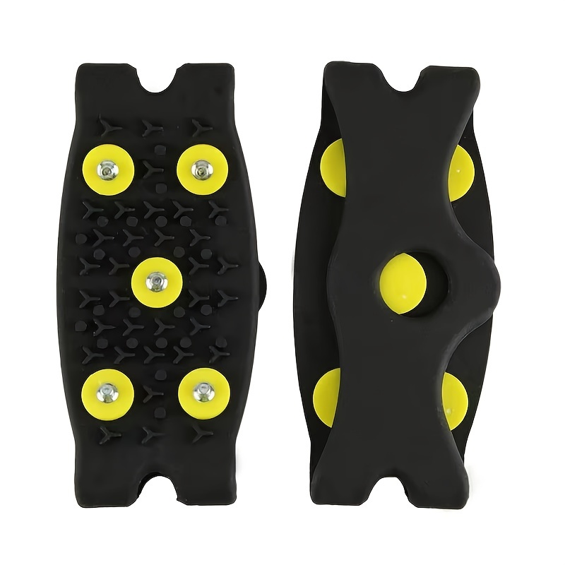 TEMU 2-pack Tpe Crampons 5-stud Ice - Spikes For And - , Safe , Exquisite - Unisex For Adults