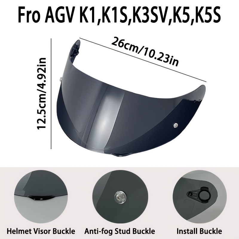 agv k5 helmet spares K1 Visor Gear Base Plate Replacement for K1 K1S K3SV K5S New K3 Accessories Pivot Kit (K1/K1S/K3SV/K5/K5S) : Automotive Iridium Mirror. Helmet spares AGV Chin curtain