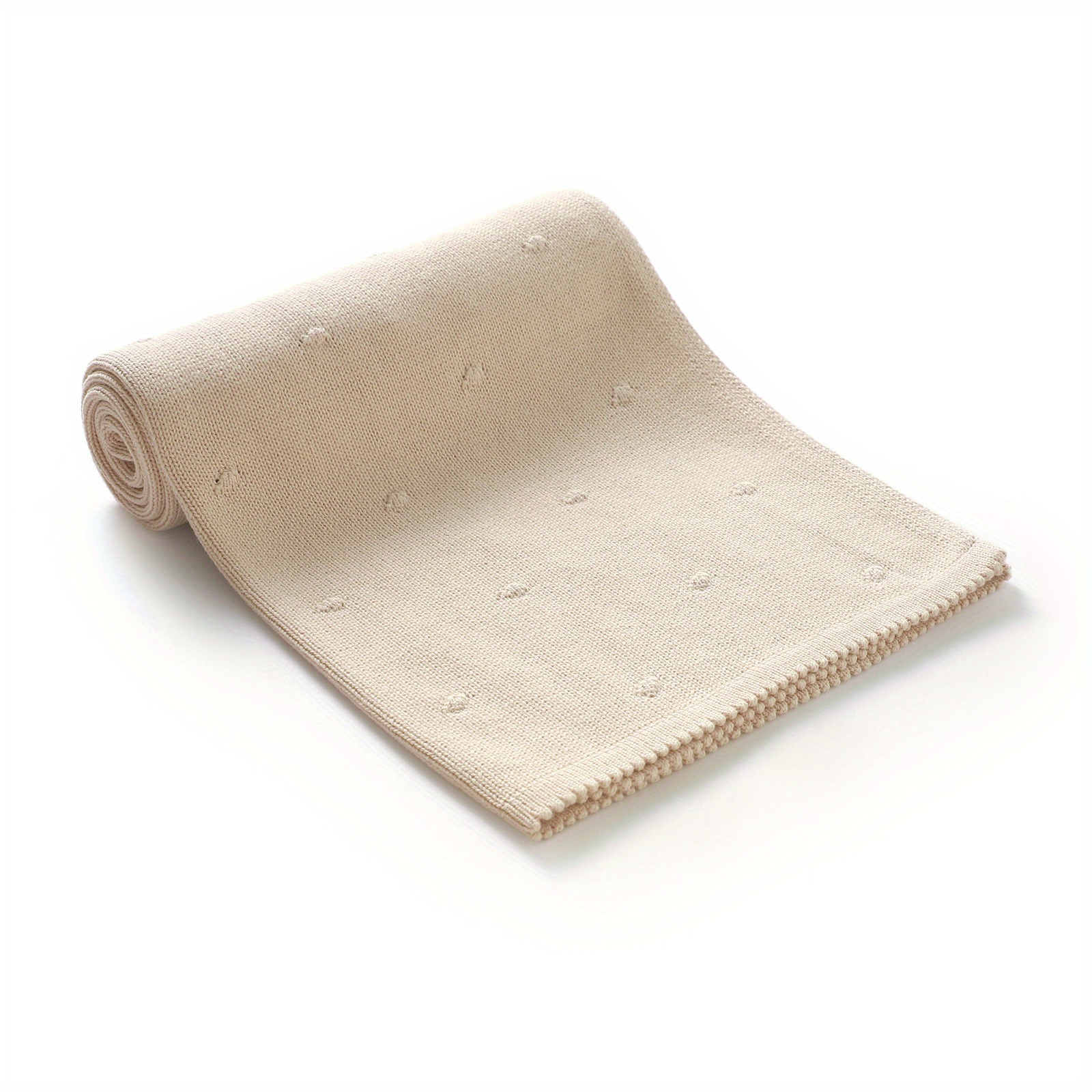 Multi-Purpose Minimalist Solid Color Knitted Blanket