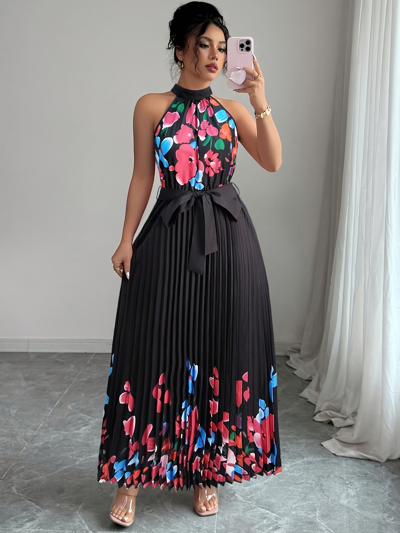 slim fit dress slacks Merletto Cut Out Maxi Dress - White main image 1