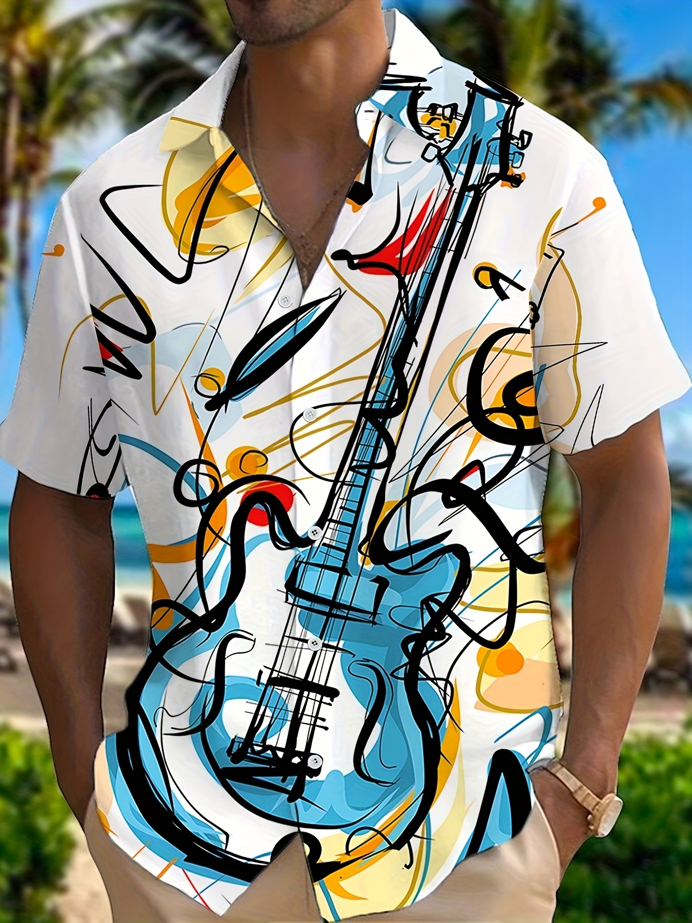 guitar shirt sold on Temu United States