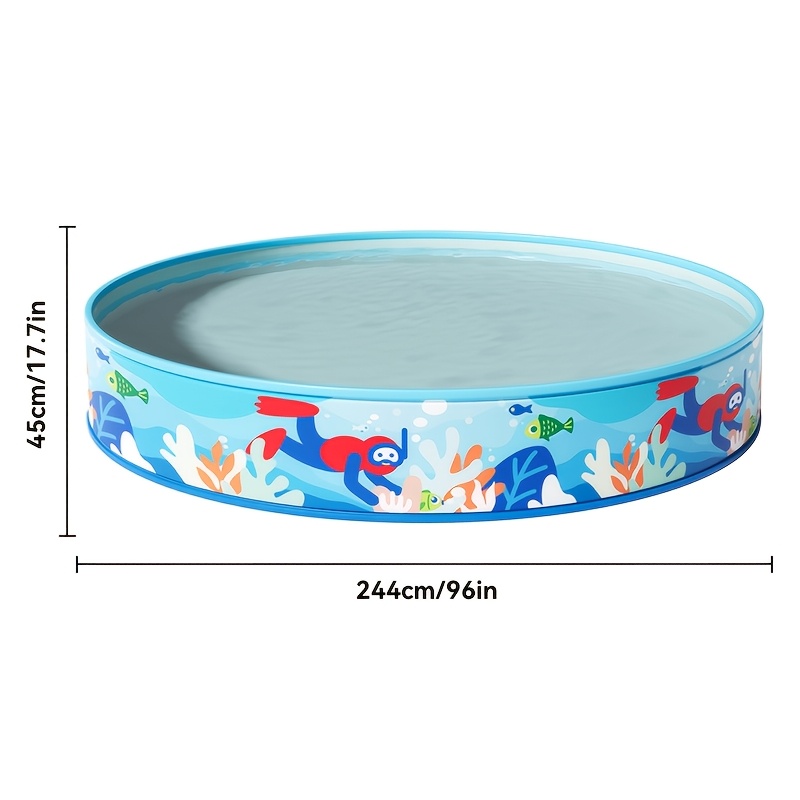 1  size   hard plastic non inflatable pool and ball pit suitable for adults dogs foldable circular pool for indoor outdoor backyard lawn   play Product details 2