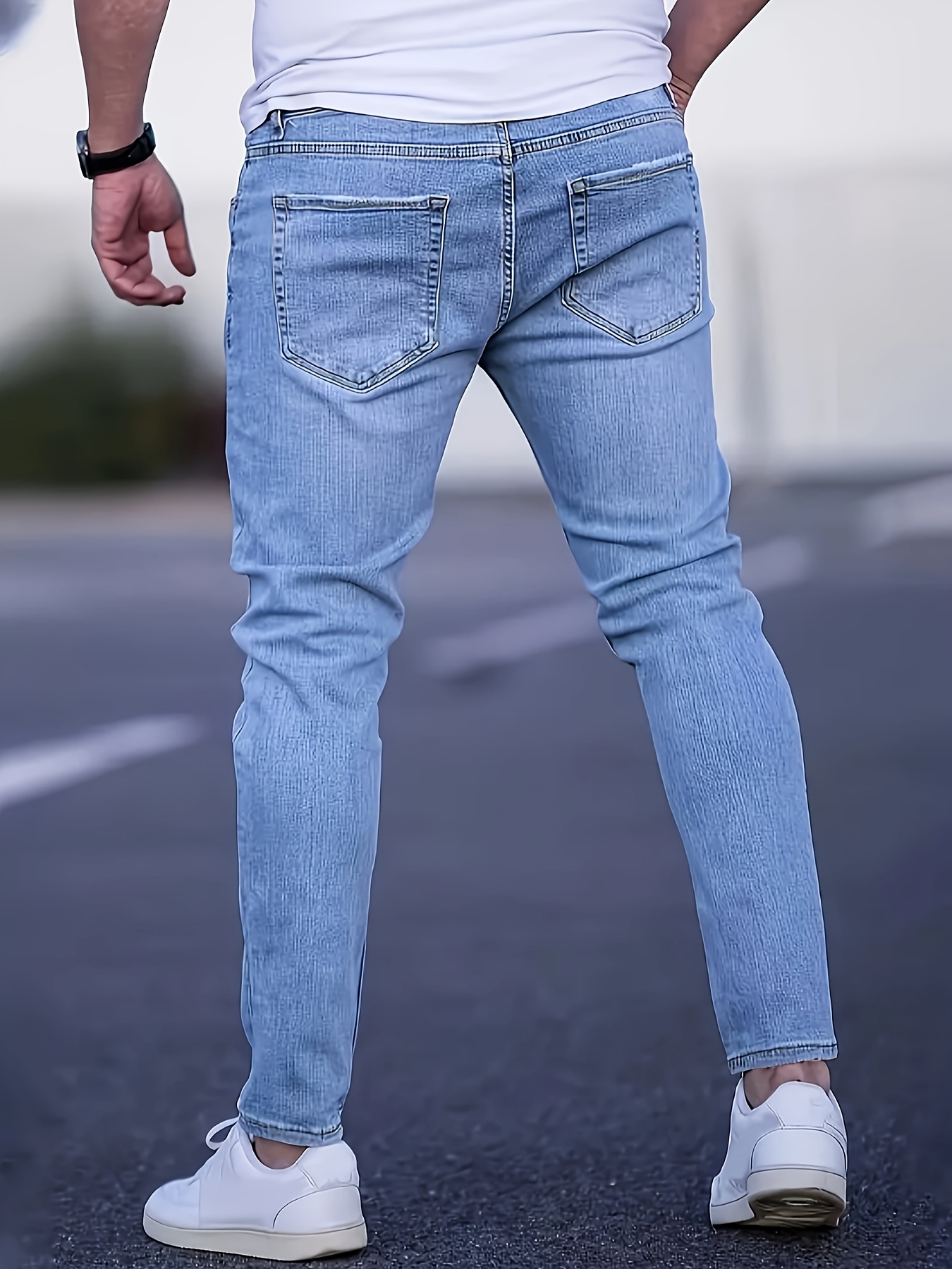 Men's Slim Fit Jeans, Stylish and Versatile Trendy Style