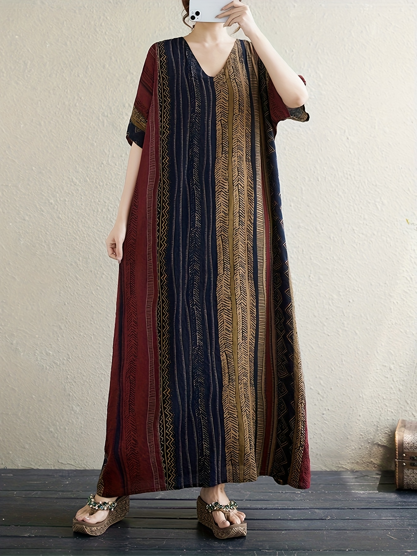 white christmas dresses Aspiga Womens Sustainable Mykonos Maxi Dress Organic Cotton Summer Holiday  Beach Cover Up White Blue main image 0