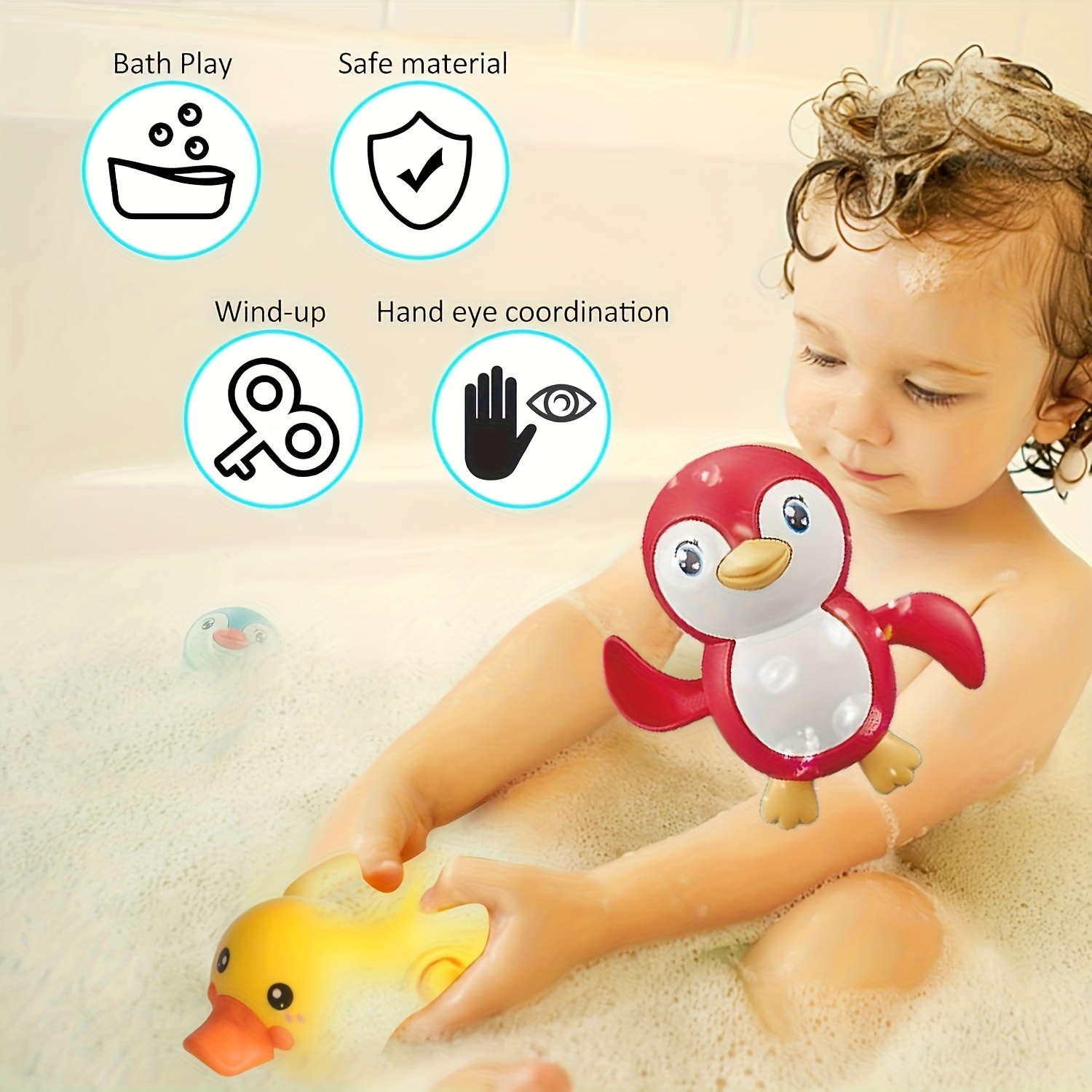 4pcs fun baby bath toys years old Temu South Africa