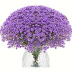 12 18 26pcs artificial starry simulated hand held breathing bouquet purple gift artificial flowers wedding bride gift party decoration spring room decoration dining table coffee shop decoration