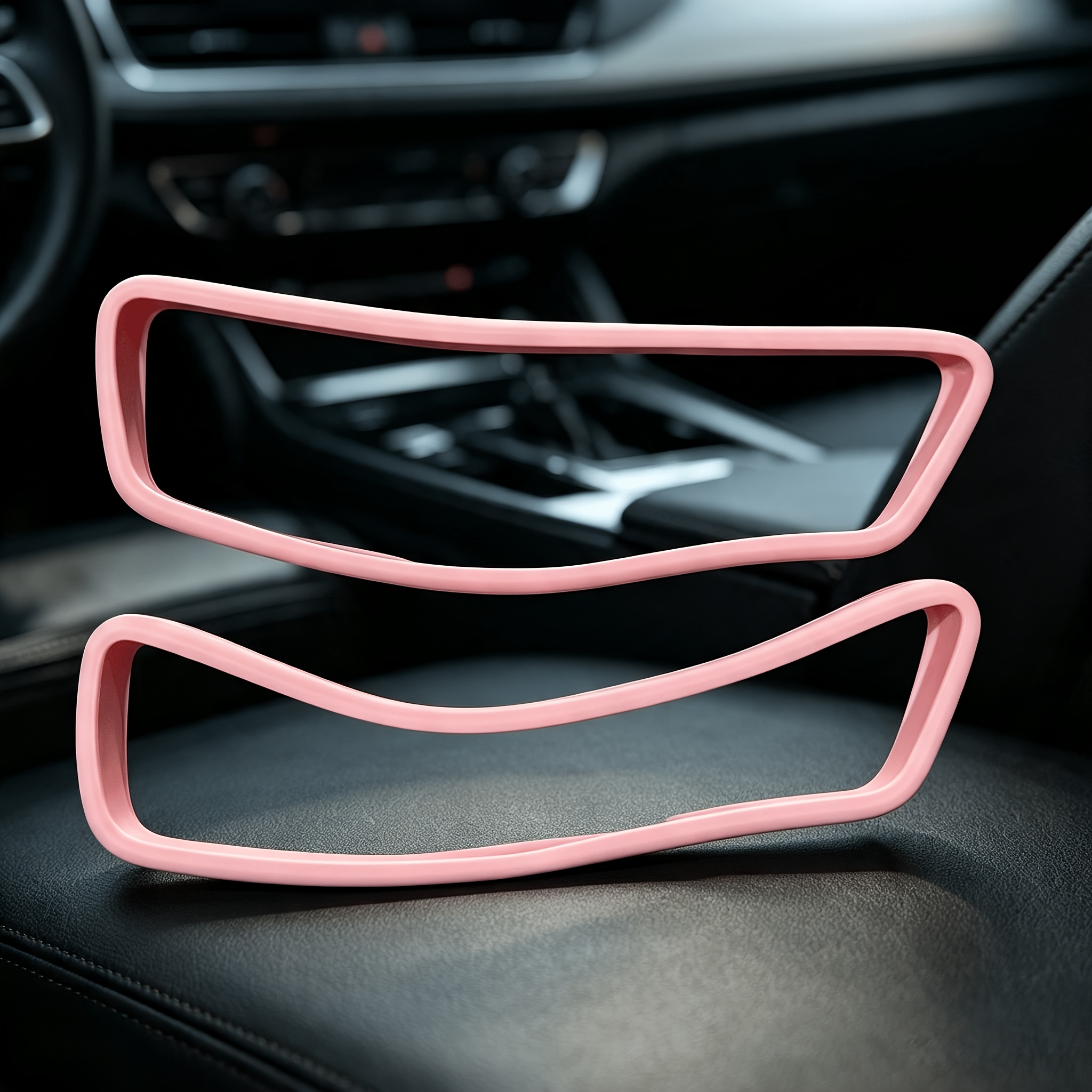 TEMU Juego de 2 fundas decorativas de silicona para espejo retrovisor de coche, anticolisión, retráctiles, colores vibrantes, , mejora la estética