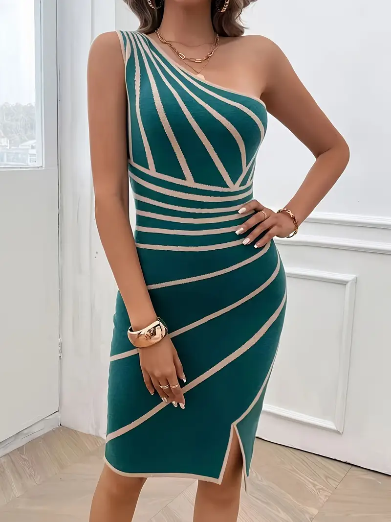 womens dress contrasting geometric texture elegant design - Temu Germany womens dress contrasting geometric texture elegant design - Temu Germany