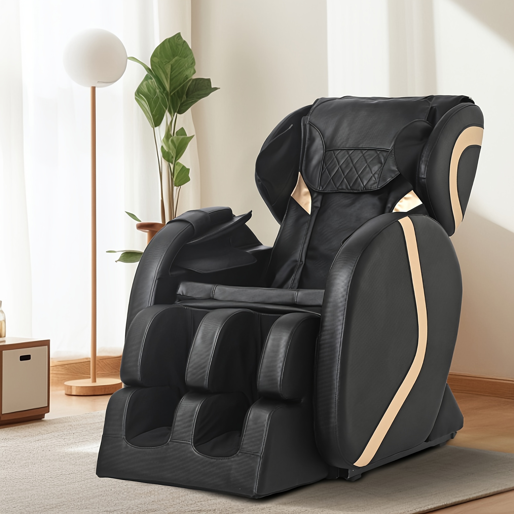 massage chair recliner with zero gravity with full body air pressure recommended height and weight it is recommended for people weighing less than 180 pounds and no taller than 5 7 feet to use details 2