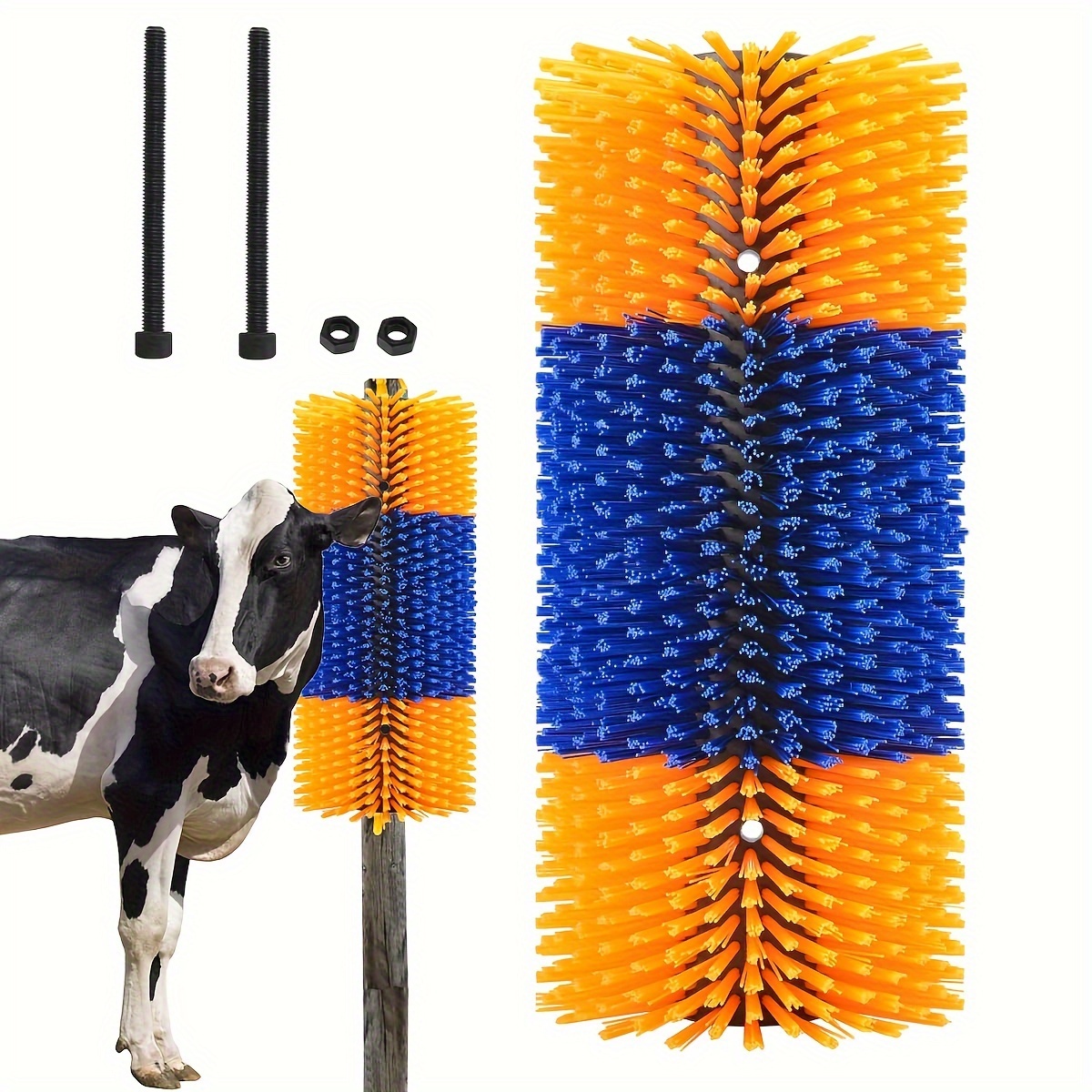 

1pc, Livestock Scratch Brushes, Horse Scratcher Full Massage Brush Kit, Relieve Itching On The Back Of Livestock, Suitable For Livestock, Horse, Cattle, Sheep(yellow)