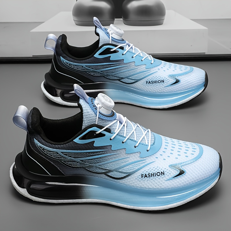 Image of Men's Sneakers, Soft Sole Lightweight Casual Athletic Shoes - Lace-free Low- Shoes, Pu And Fabric Upper, Tpu Non-slip Sole, Fabric Lining, Round Toe, Solid Color, Suitable For Daily Wear
