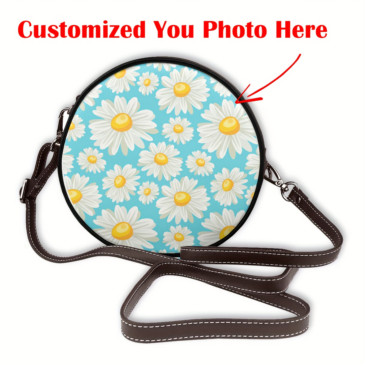 

Custom Round Shoulder Bag, Handbag Purse Crossbody Bags For Women, Crossbody Bag