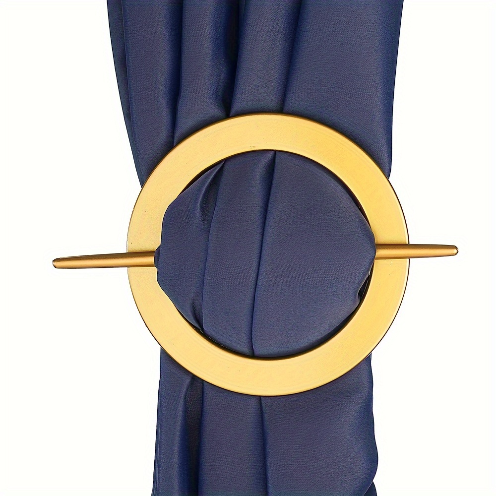 TEMU Stylish Retro Curtain Tie, 2pcs Set - Decorative Plastic , Suitable For Living Room, Bedroom, Office Decoration