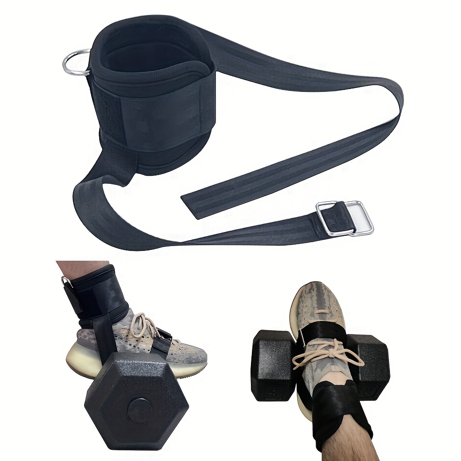 2PCS Dumbbell Foot Strap Tib Bar Leg Extension Strap Ankle Weights