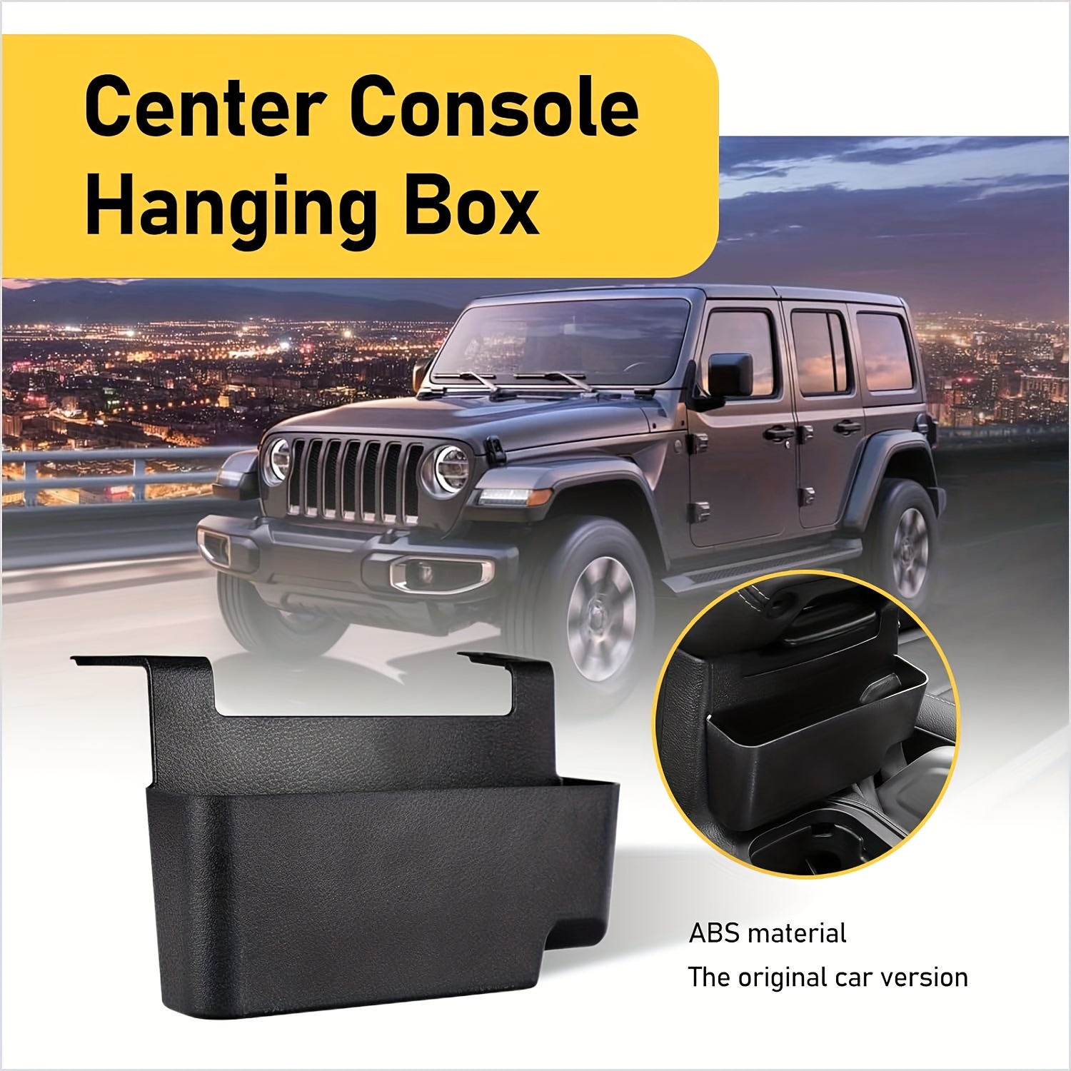 Car Interior Storage Box Rear Trunk Box Organizers Cargo Side Tray For Jeep  Wrangler Jl Rubicon Sahara 2018 2019 2020 2021 Black