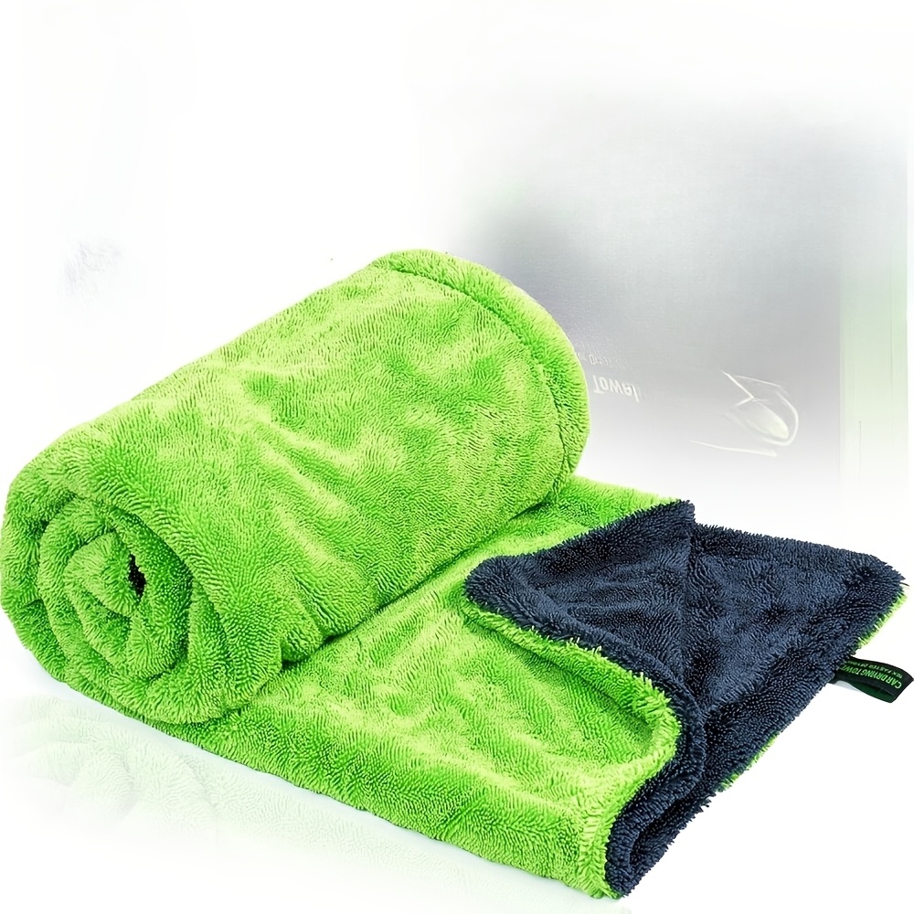 TEMU Thickened Large Suv For Truck Car Towel - Large-sized Double-sided Microfiber Cloth, Quick-drying Car Cleaning Towel Suitable For Trucks, Suvs,