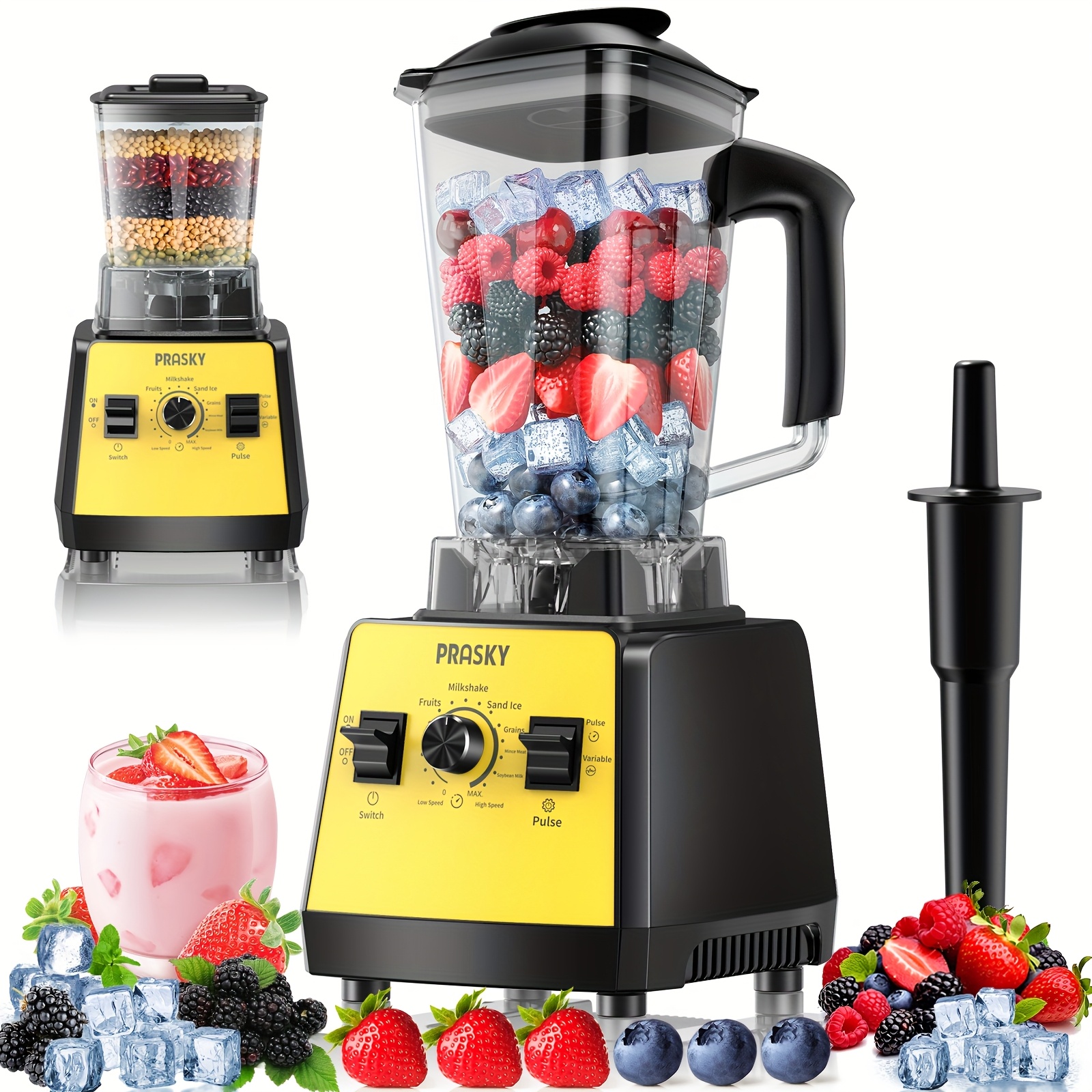 Professional Blender, Smoothies Blender with 2 Containers, 68oz... product image 13