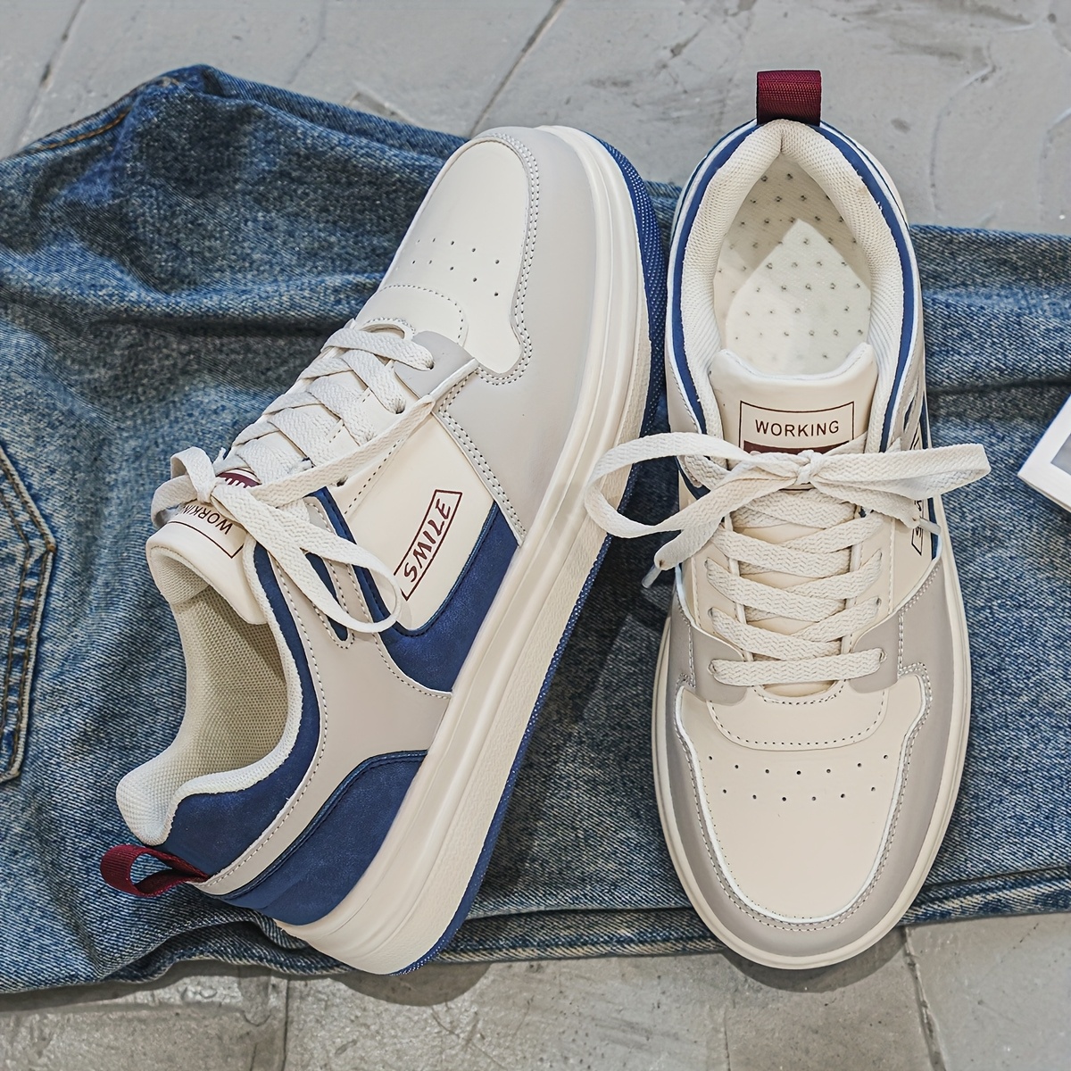 YAMEPP Zapatillas Bajas para Hombre con Parte Superior y Suela Acolchada - Deportivas con Detalles Deportivos, Adecuadas para Exteriores/Urbano/Casual, Skateboarding, Negocios y Atuendos Informales - Calzado Cómodo con Cordones para Cualquier Terreno