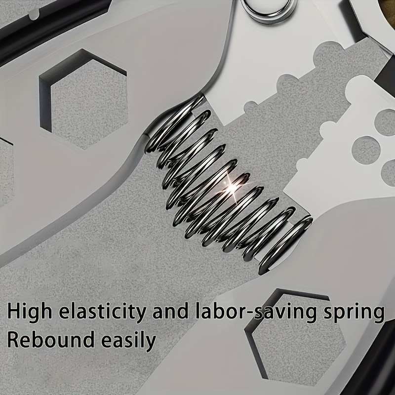 multi functional electricians pliers 1 pack heavy duty wire stripping tool with crimping cutting and clamping features labor saving design metal construction for home renovation electrical maintenance automotive and construction work Product details 6