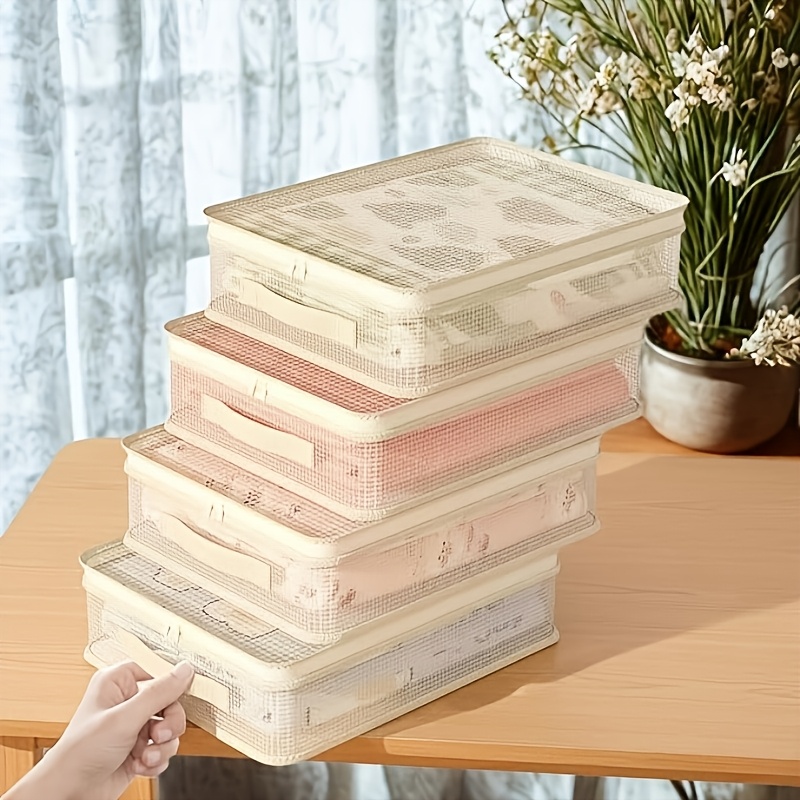 Foldable Bed Sheet Storage Bag for Blankets and Duvets