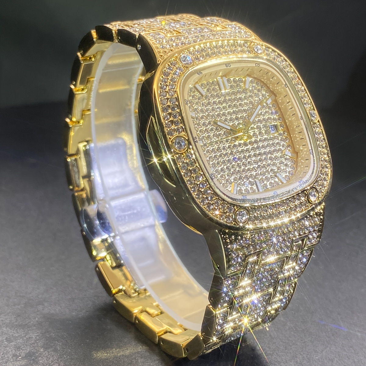 latest chilled mens watch with street   drill hip   watch for women with luminous scale for couples jewelry accessories Product details 1