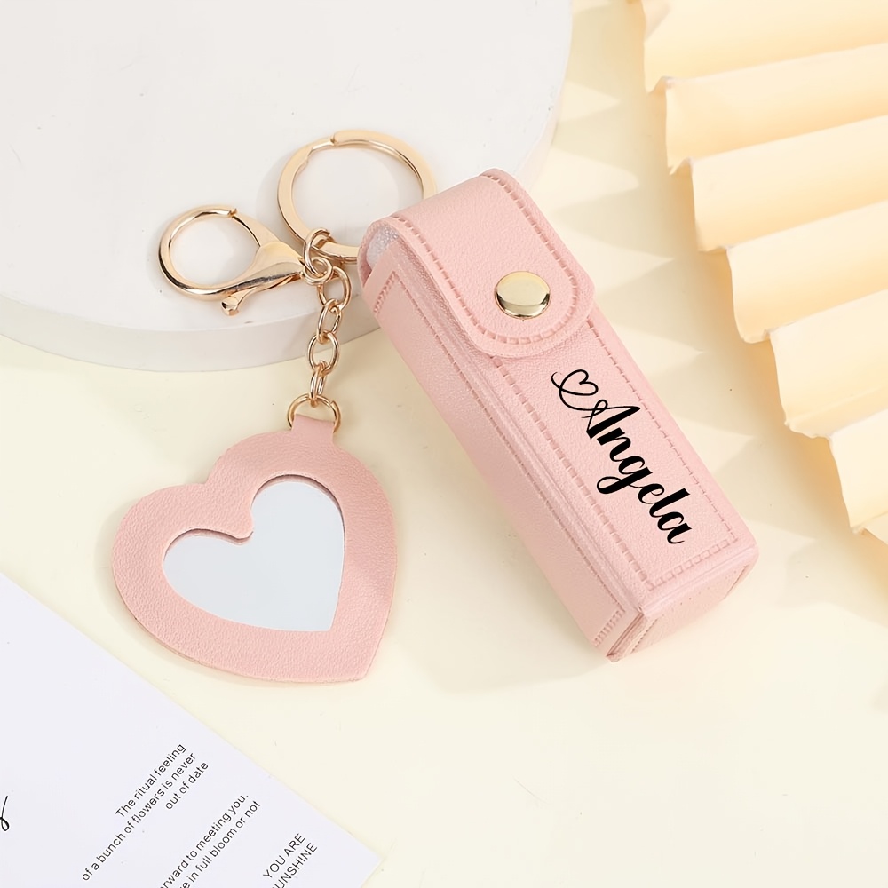 TEMU Custodia per personalizzata al laser, disponibile in colori. Si attacca a borse o chiavi, mantenendoti bella in e in luogo. Un'idea regalo per
