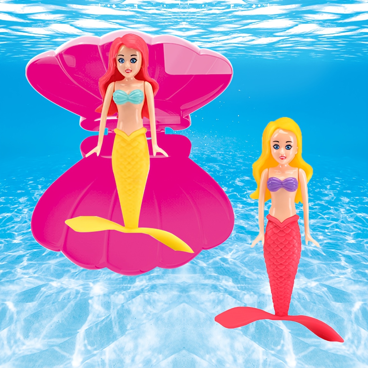 3pcs girls mermaid pool toys multi piece party favors pack Temu
