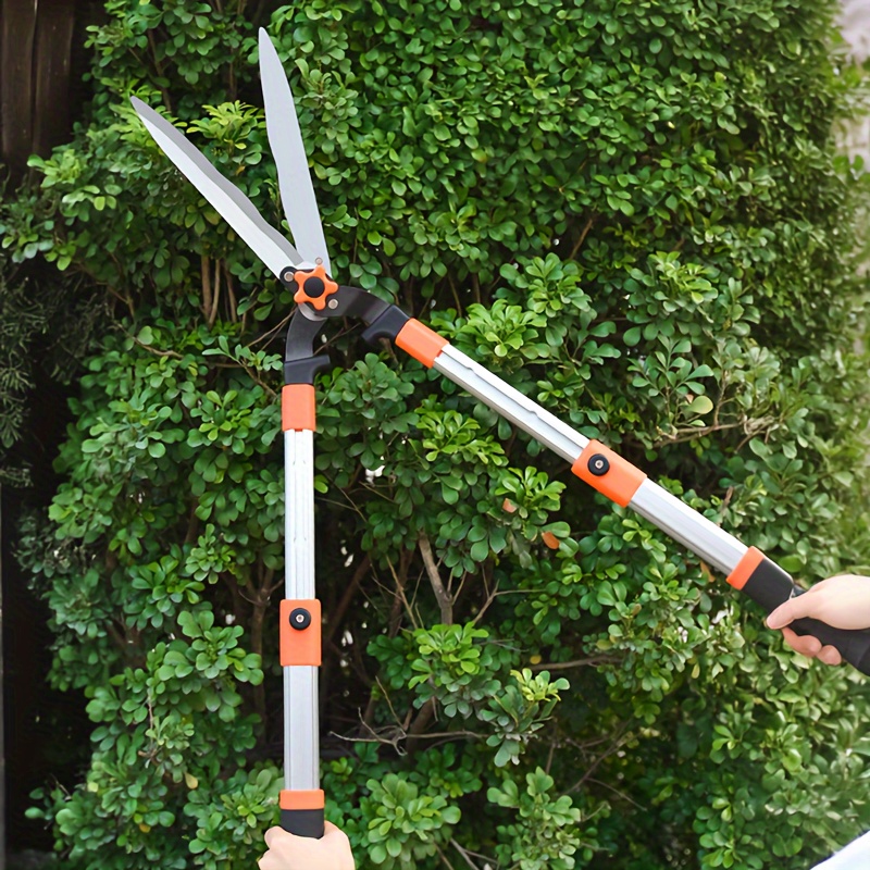 35-Inch Verlengbare Tuinschaar - Zware Tuinschaar van Roestvrij Staal voor het Knippen van Haagjes, Het Knippen van Takken en Het Omhakken van Bomen