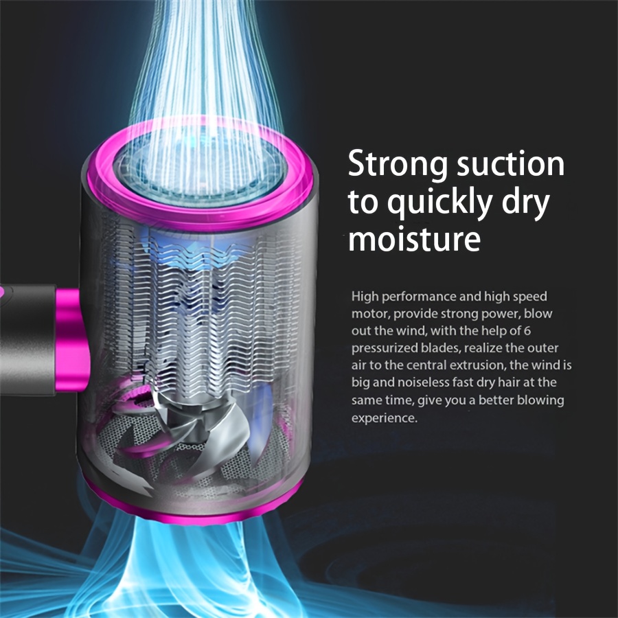 powerful 2400w ion hair dryer high speed temperature gale 3 gear adjustment carrying hot and cold wind switch for straight and curly hair and hair salon use details 3