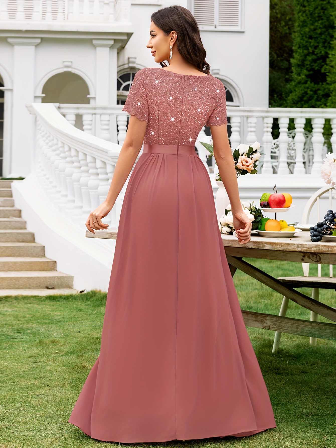 princess polly baby blue dress Maxi Chiffon Long Mismatched Bridesmaid Dresses Modest Purple Bridesmaid Dresses ARD1150 main image 1