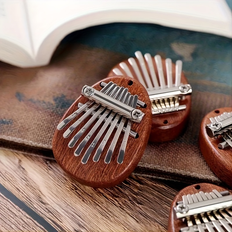 8 Keys Mini Kalimba High Quality Exquisite Finger Thumb Piano Marimba Music Good Accessory Pendant Gift, Christmas and Halloween Gift, Thanksgiving Gift