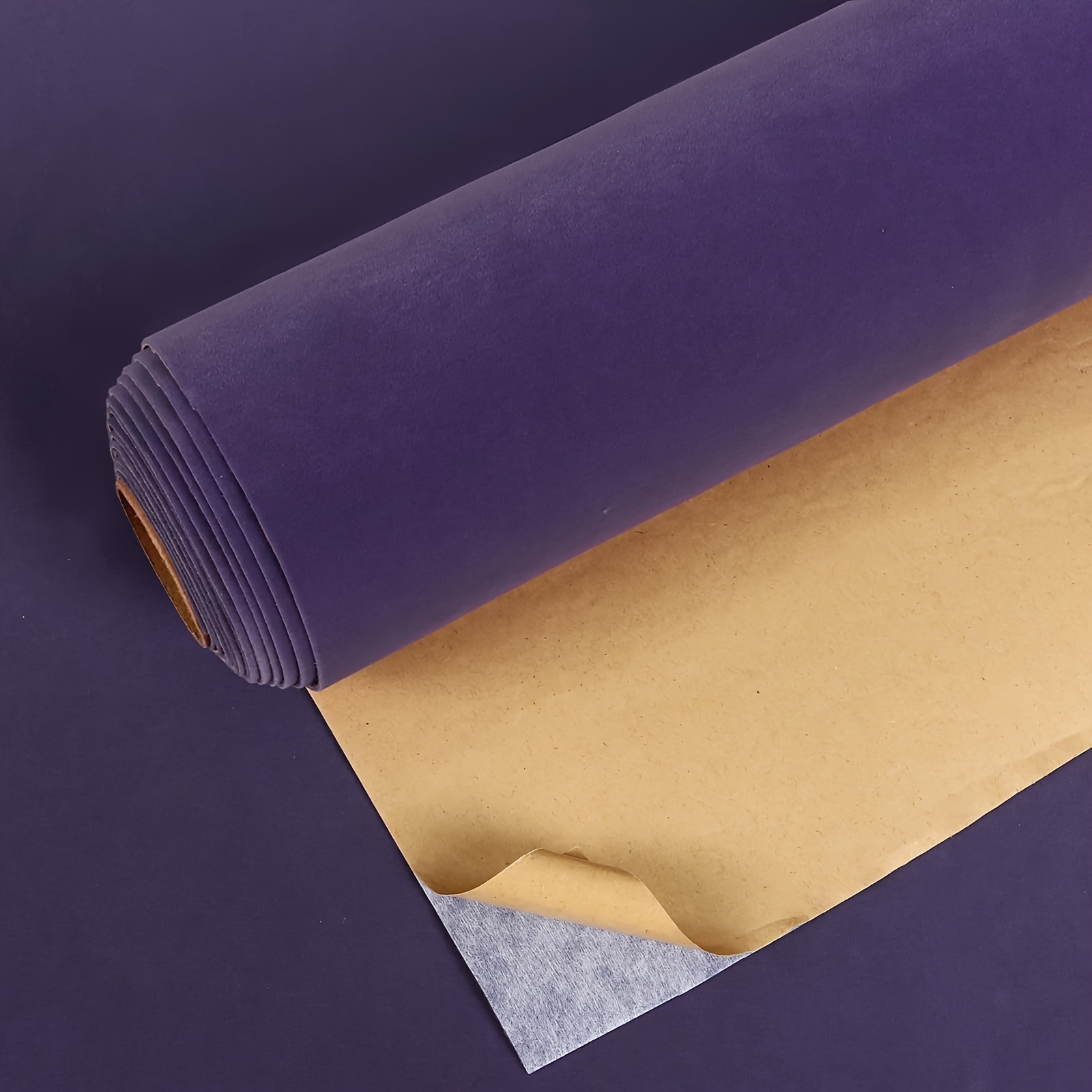 TEMU Self-adhesive Fabric, Velvet Felt Sticker Roll 1.5m Long X 50cm Wide 1.2mm Thick For Crafts, Jewelry Boxes, Car Interiors And , Craft Materials
