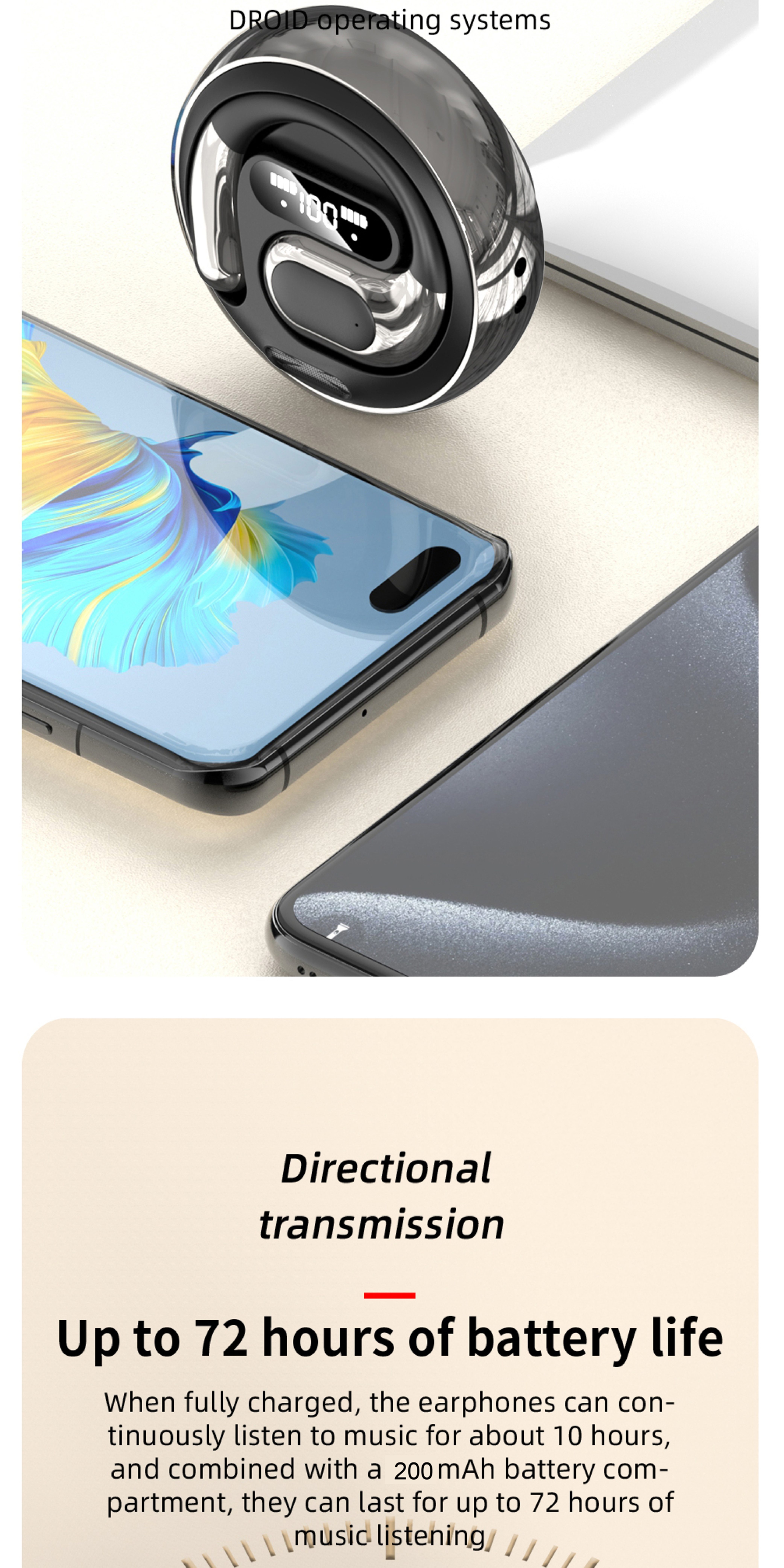 AI Real-time Translation Wireless Headphones, OWS Language Translation Earbuds, 144 Languages, 3-in-1 Translation Earbuds with iOS and Android Systems, suitable for learning, business and travel Core Technology & Function 26 AI Real-time Translation Wireless Headphones, OWS Language Translation Earbuds, 144 Languages, 3-in-1 Translation Earbuds with iOS and Android Systems, suitable for learning, business and travel