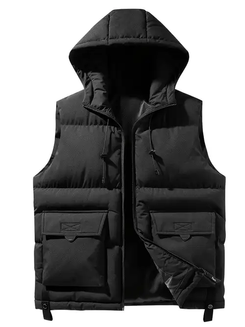 Gilet Imbottito Uomo Con Cappuccio - Leggero E Caldo Per Inverno - Foto 9