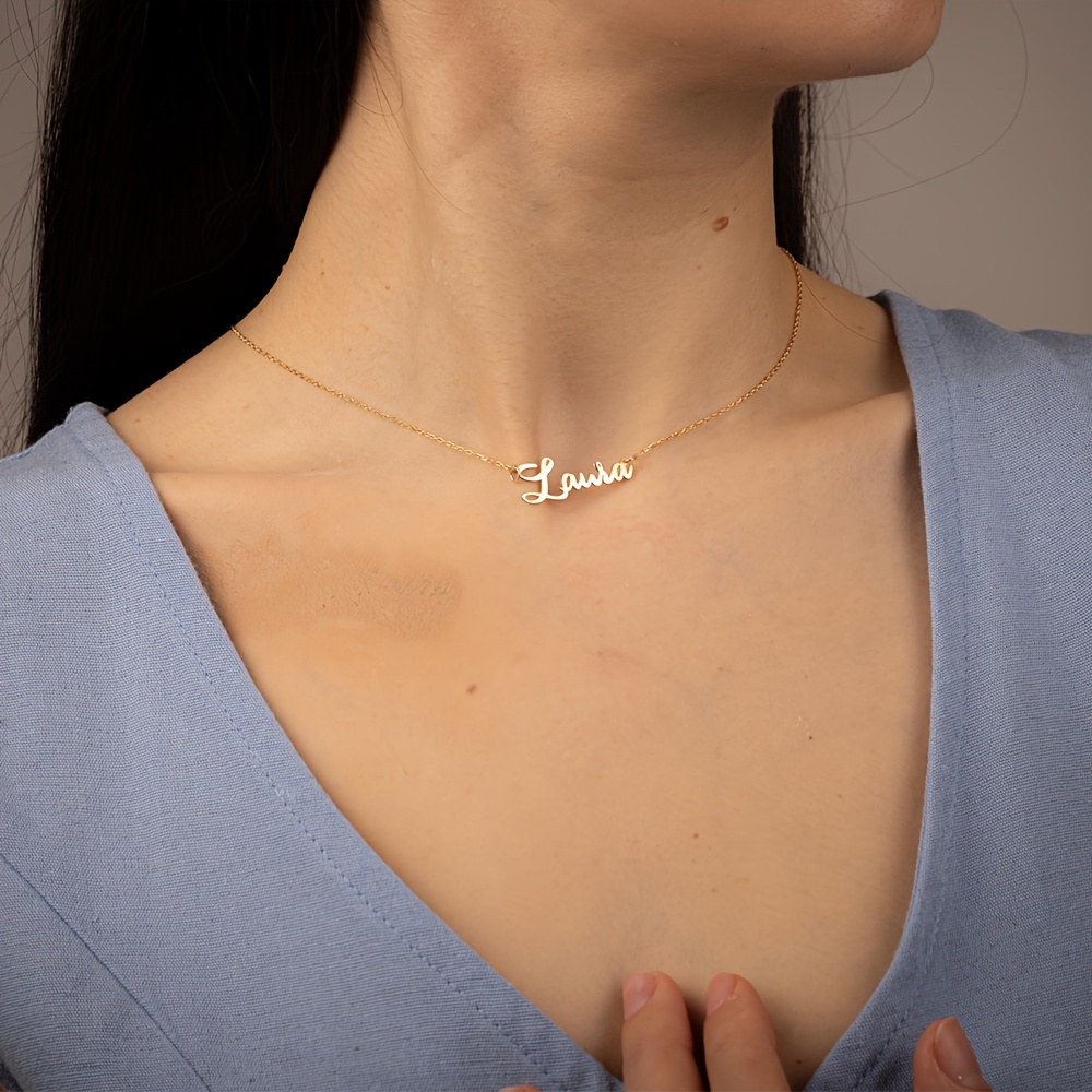 Custom Exquisite Name Necklace, Personalized Fashion Pendant