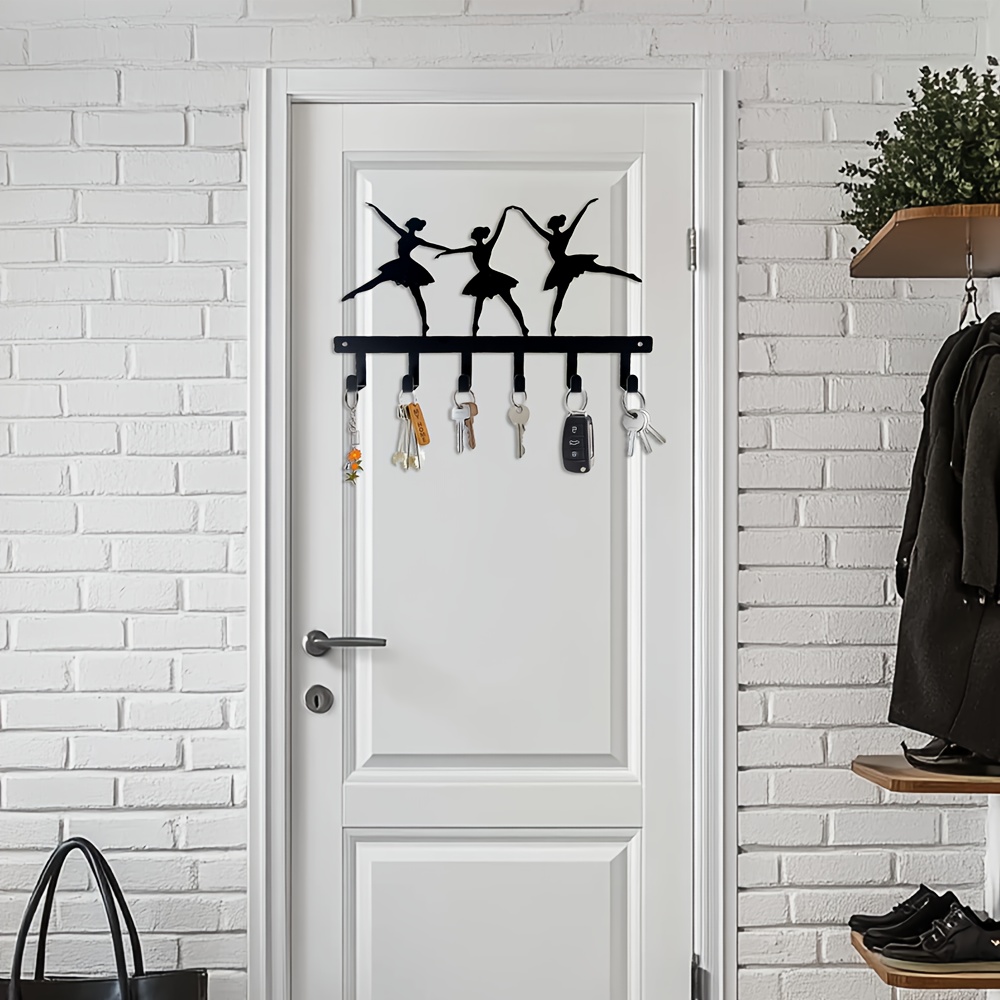 a ballet girl themed holiday hook wall mounted coat key rack