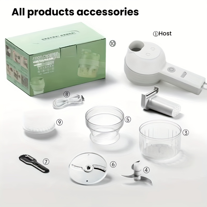 wireless portable multi functional electric food processor handheld vegetable chopper   to   for vegetables   kitchen gadget Product details 3