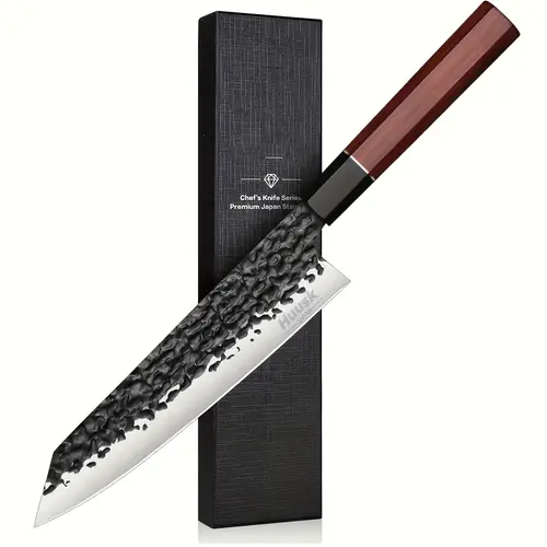 8 knives 3 layers 9cr18mov high knife professional sharp cooking knife with ergonomic handle for meat vegetables fish