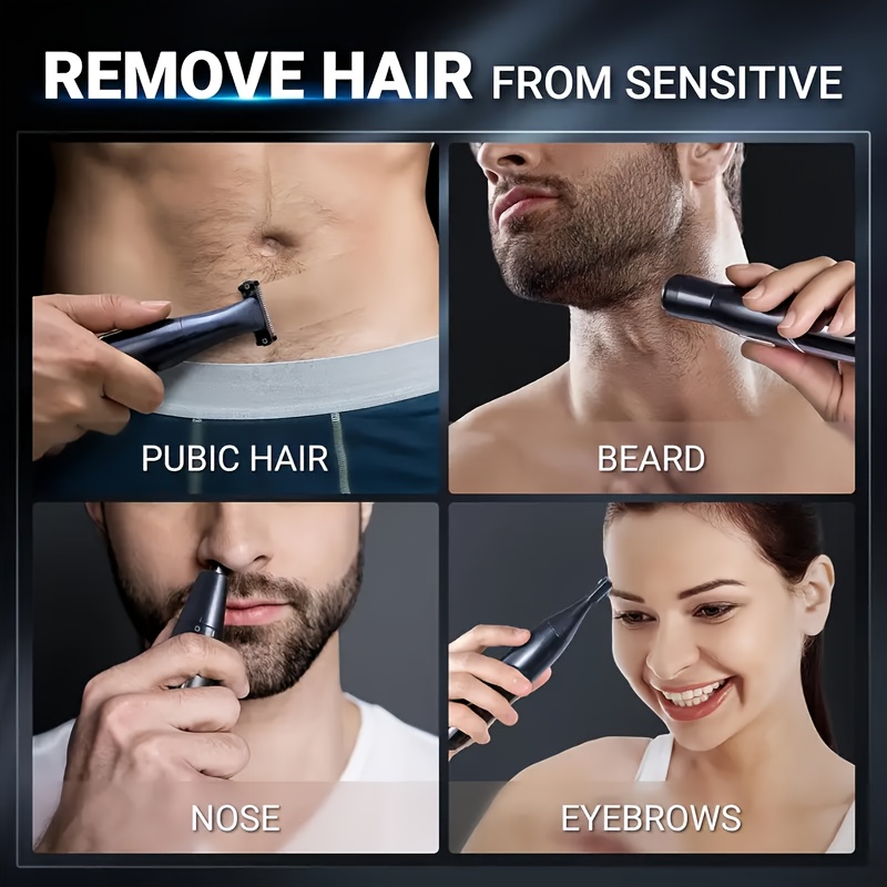 Body shaver, 4-in-1 electric hair remover, suitable for both men and women, multifunctional body and face shaver for women, trimmer for Men's private parts, armpits and legs, a holiday gift for her