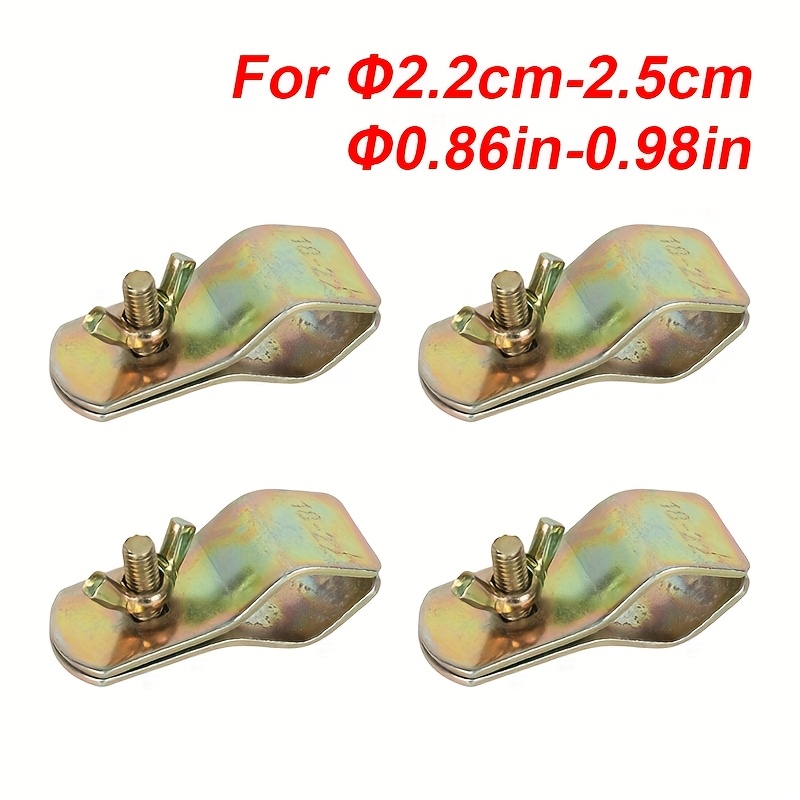 4pcs Awning Pole Clamp 18-22mm/22-25mm Adjusting Motorhome Awning Tent Clamps