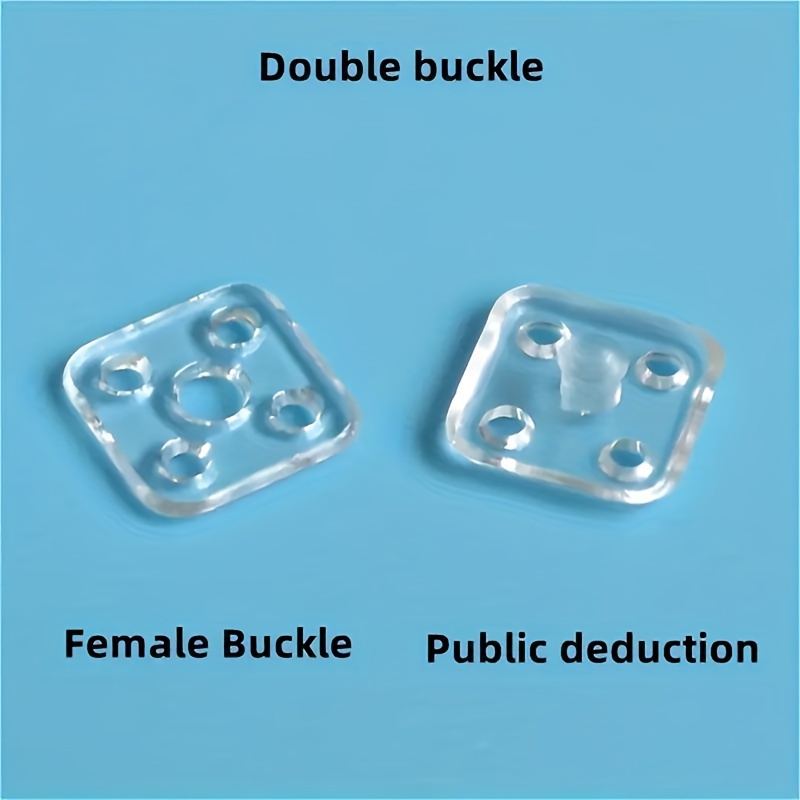 15pcs 8mm/10mm -in-one Button Square Transparent Button Shirt Invisible Snap Clothing Button Accessories For Diy Clothes Accessories Office Formal Occasions Essentials