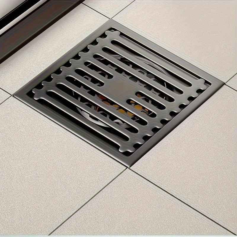 

Stainless Steel Floor Drain Cover, Large Displacement Odor Proof, Modern Electroplated Design, Suitable For Bathroom, Balcony, Kitchen, Home & Hotel, Ideal Gift For Christmas/halloween