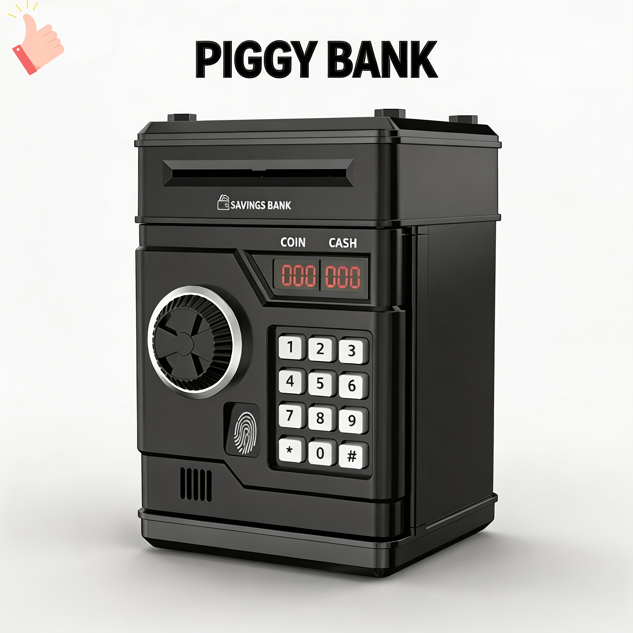 electronic money   with coin counter and lcd display digital savings jar for children password protected atm bank durable abs plastic teach kids   and financial literacy christmas birthday gift for boys girls age 3