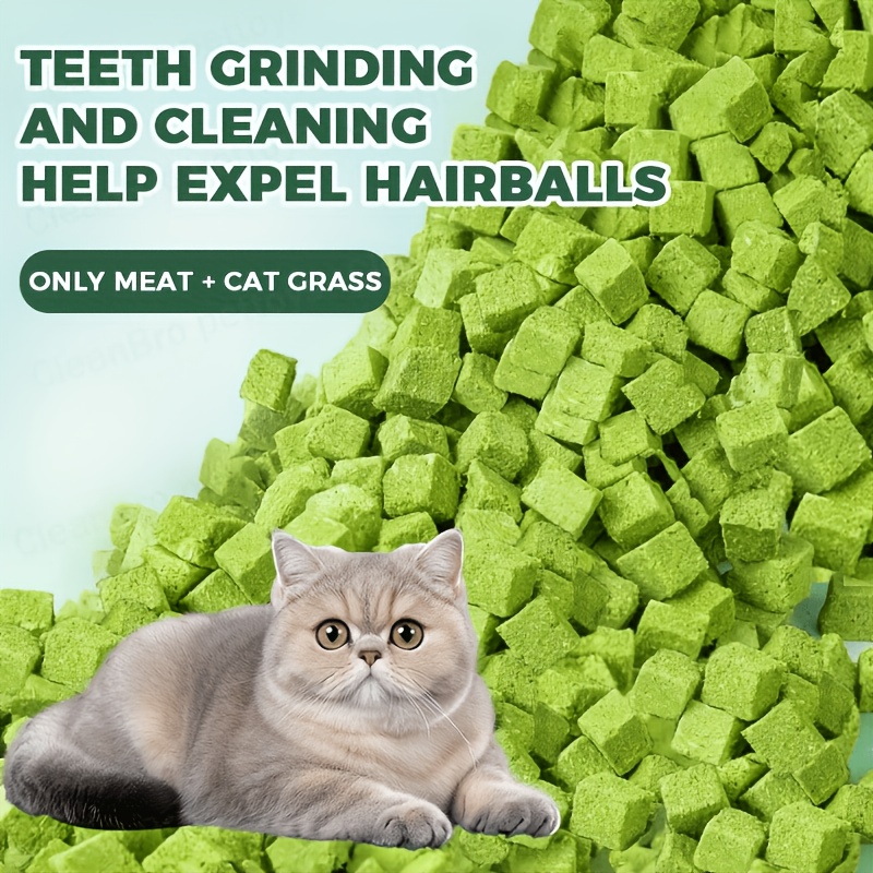 Cat Grass Freeze-dried Cat Grass Hairball Tablets Hair Removal Cat Snacks Mint Biscuits Cat Cat Grass Tablets Molar Cat Grass Sticks