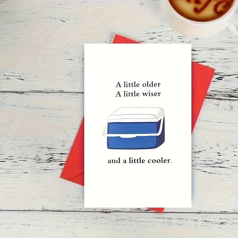 

Humorous & Cool Birthday Card - Any Occasion, Featuring Pun Greetings, Ideal For